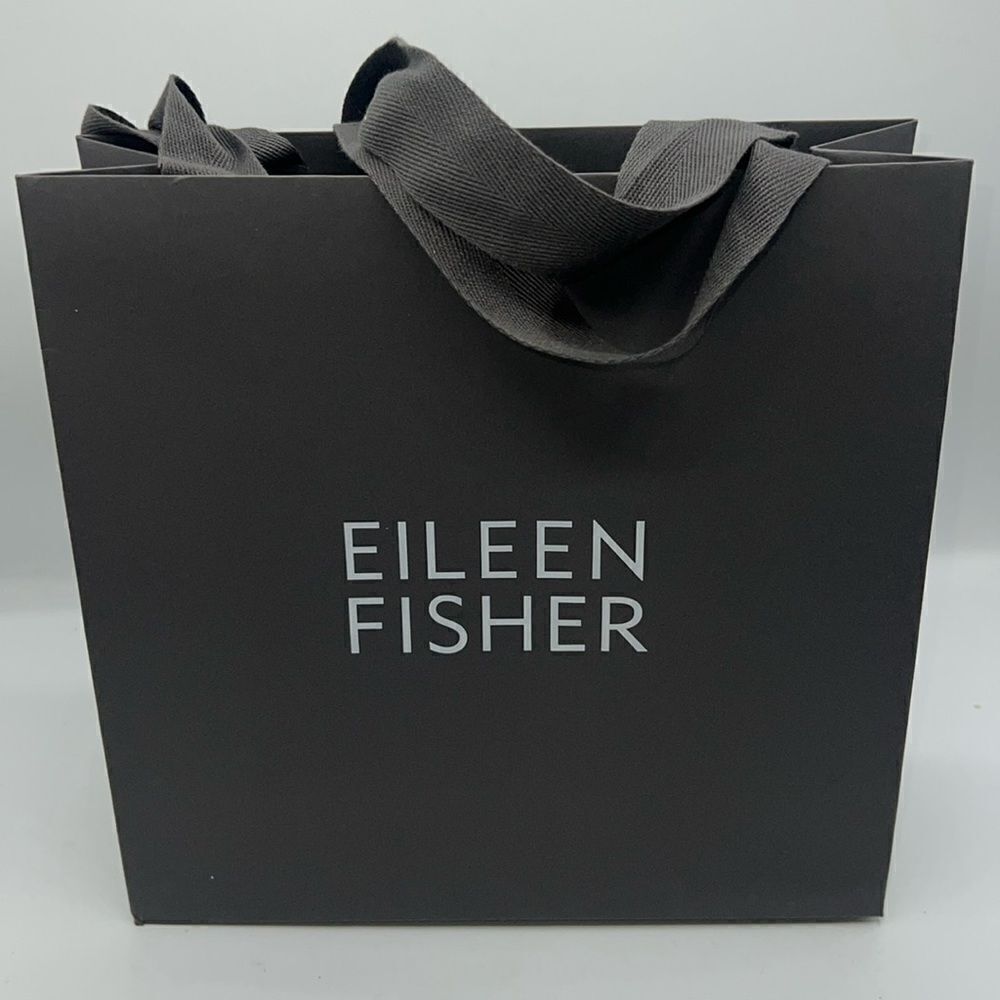 EILEEN FISHER Gray Paper Shopping Bag